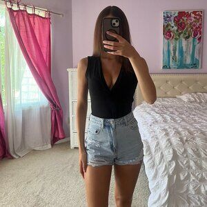 White Fox Boutique Black Bodysuit